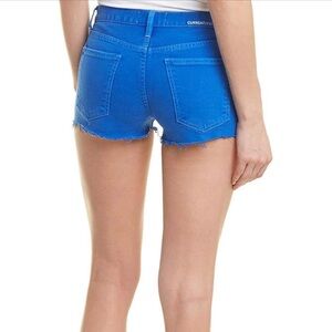 NWT Women’s Current Elliott Boyfriend Nautical Blue Denim Shorts Size 26